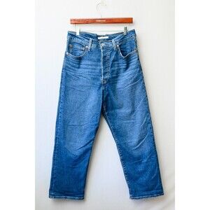 Levi's W31 L27 Ribcage Straight Ankle Jeans Denim buttonfly